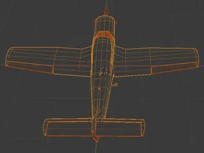 Piper arrow  Low-poly 3D model