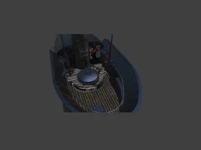 U- Boat Type XXIII blue paint 3D model