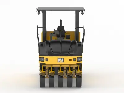 CAT Pneumatic Rollers CW16 11-Wheel 3D model