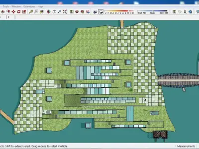 Sketchup Recreational Tourism building B1 3D model