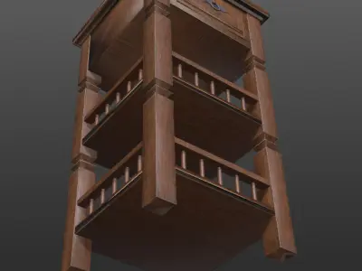 Console Table Low-poly 3D model