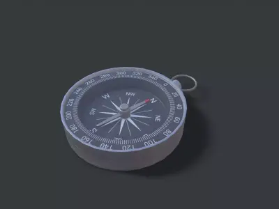 Compass Low-poly 3D model purchase