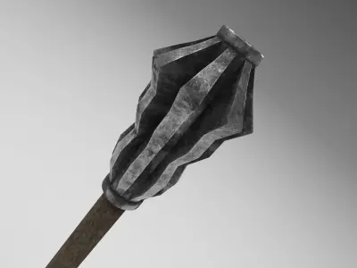 Medieval mace 1 Low-poly 3D model