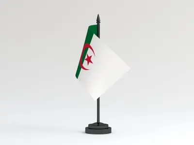 Table Flag Algeria 3D model