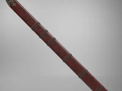 Viking Sword Low-poly 3D model order