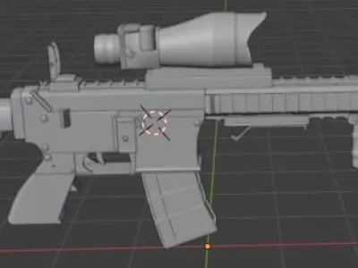 Mgun for personal project 3D model