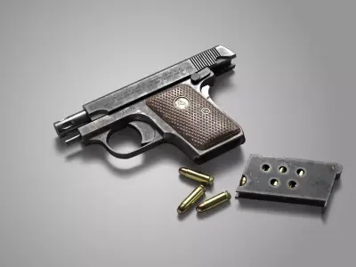 Colt Model 1908 Vest Pocket cal 25 Low-poly 3D model