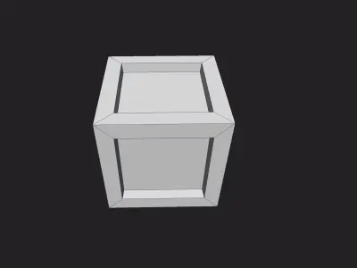 Cartoon Stylized Crate Low-poly 3D model