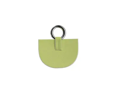 Yellowish green Leather Ring Mini Bag 3D model