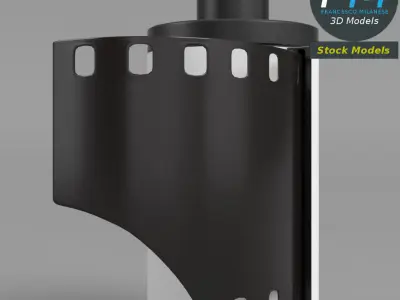 Film roll 3D model