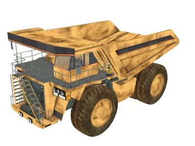 Mining Dump Truck 3D model get