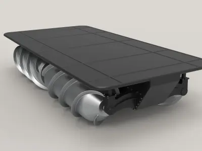 Screw terrain platform 3D model