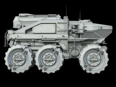 Vehicle armored 3D model
