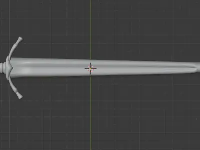 Boromirs sword from LOTR series Low-poly 3D model
