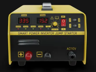 Battery 06 Low-poly 3D model