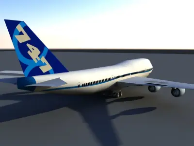 Boeing 747 3D model