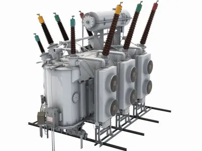  Main Transformer Of Power Station 2 3D model