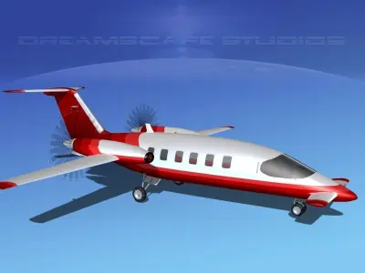 Piaggio Avanti P180 V20 3D model