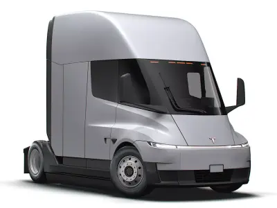 Tesla Semi Tractor 4x2 2026 3D model