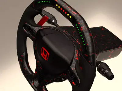 Honda Civic steering wheel FF Style 3D model