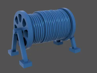 Naval hose reels - Commercial license - 1-200 scale 3D print model