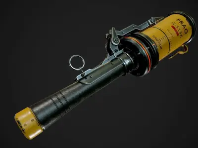Frag Grenade Low-poly 3D model get