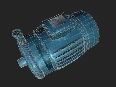 Centrifugal Pump Low-poly 3D model purchase