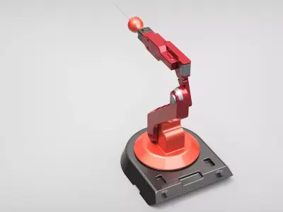 Robotic arm mechanical industrial 3D model