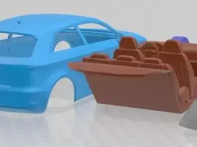 Audi A3 2013 Printable Car  3D print model