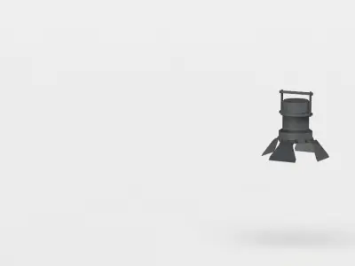 Lamp light bulb Low-poly 3D model