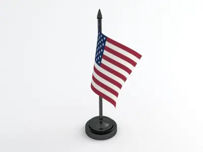 Table Flag United States 3D model