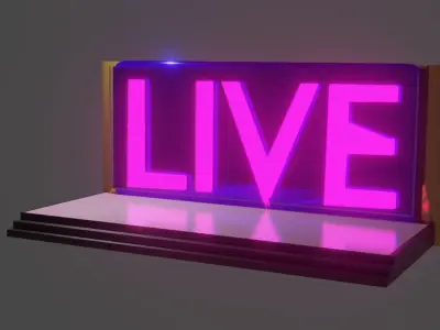 The Live stage 3D model free Free 3D model