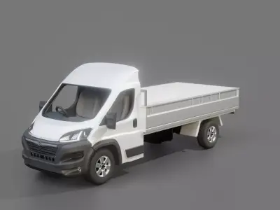 Opel Movano Pickup Truck 3D model
