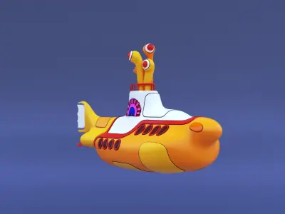 The Yellow Submarine 3D model