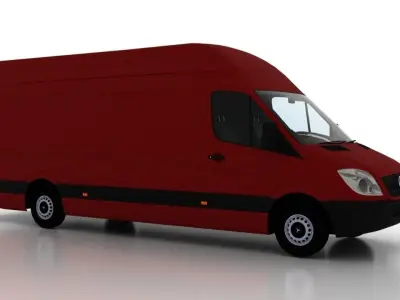 Mercedes Benz Sprinter L4H3 2009 Cargo UK 3D model