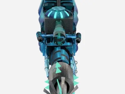 MadGamers Harpoon Low-poly 3D model