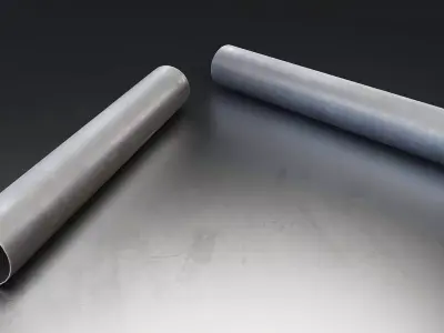 Metal Pipe Bundle Low-poly 3D model
