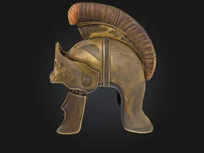 Roman Centurion Helmet  Commanding Authority of the Ancient 3D model