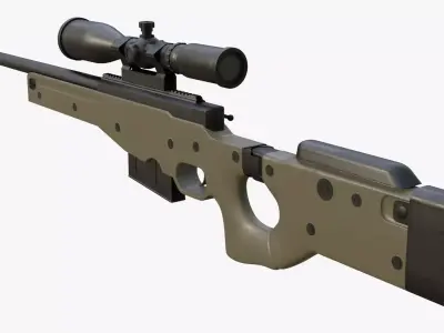 AWP Sniper Rifle 3D model purchase