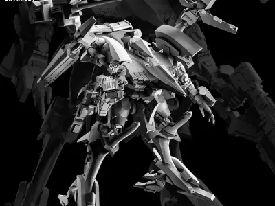 Armored Core Rayleonard 100mm 3D print model