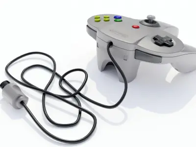 Nintendo 64 Controller 3D model