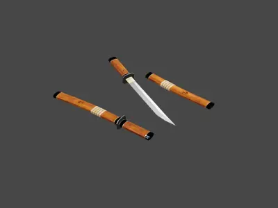 Killer Knife Low-poly 3D model