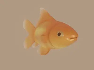 Goldfish 3D model get