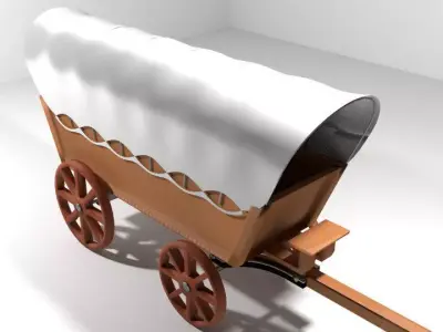 Wagon - Conestoga 3D model