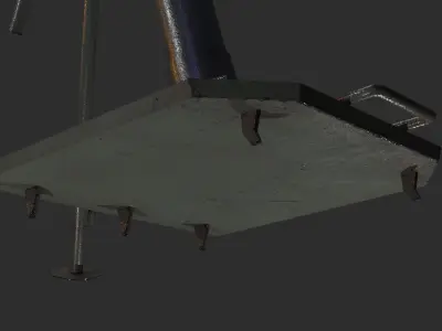 8 cm GrW 34 Granatwerfer mortar Low-poly 3D model