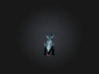 Realistic Leviathan Model Low-poly 3D model