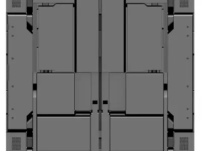Three Panel Modules 3D model