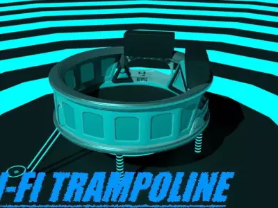 Sci-fi Trampoline 3D model
