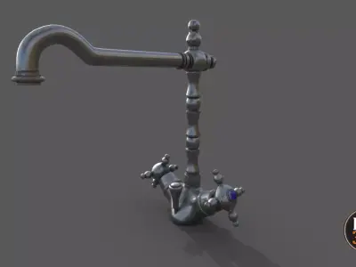 Faucet V1 Low-poly 3D model