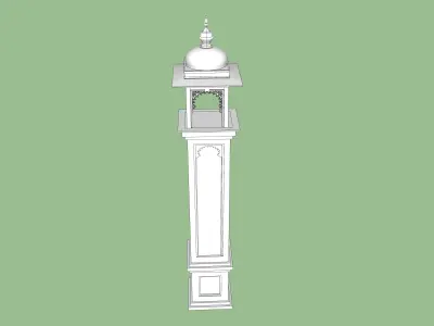 indian jodhpuri stone piller column 3D model